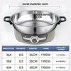 Household Large Capacity Stainless Steel Electric Frying Pancake Pan Multifunctional Baking Pot 3