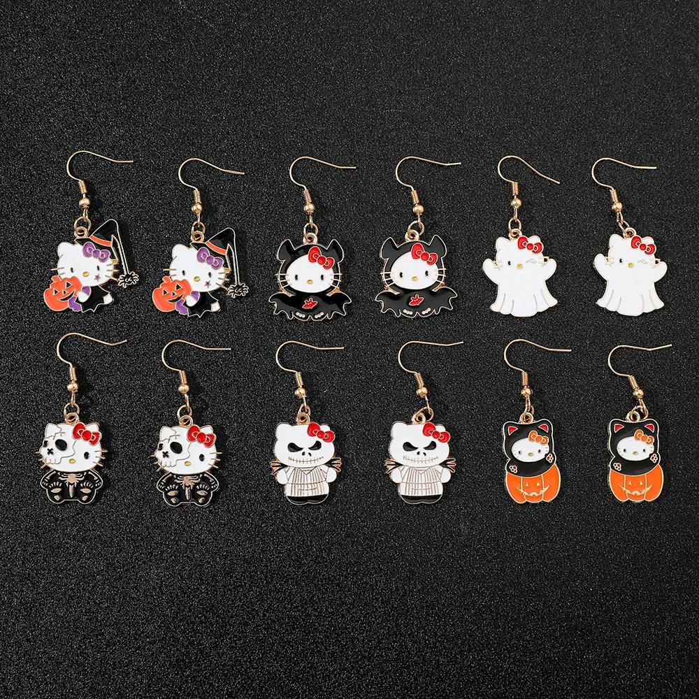Boucles D'oreilles Fantôme Halloween Pour Femmes - Mignonnes Et Drôles, En Alliage, Parfaites Pour Les Fêtes Déguisées Et Cadeaux