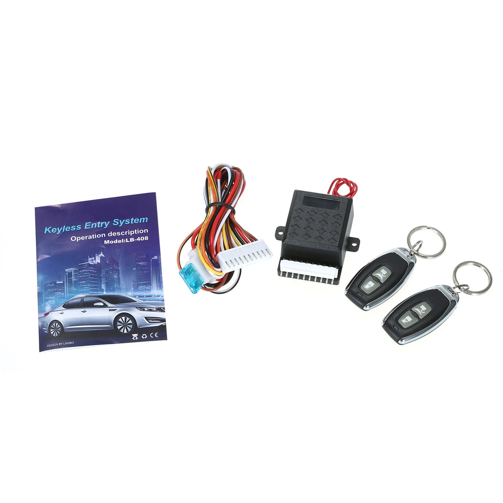Universal Car Door Lock Trunk Release Keyless Entry System Central Locking Kit With Remote Control Support 1 Million Code Times