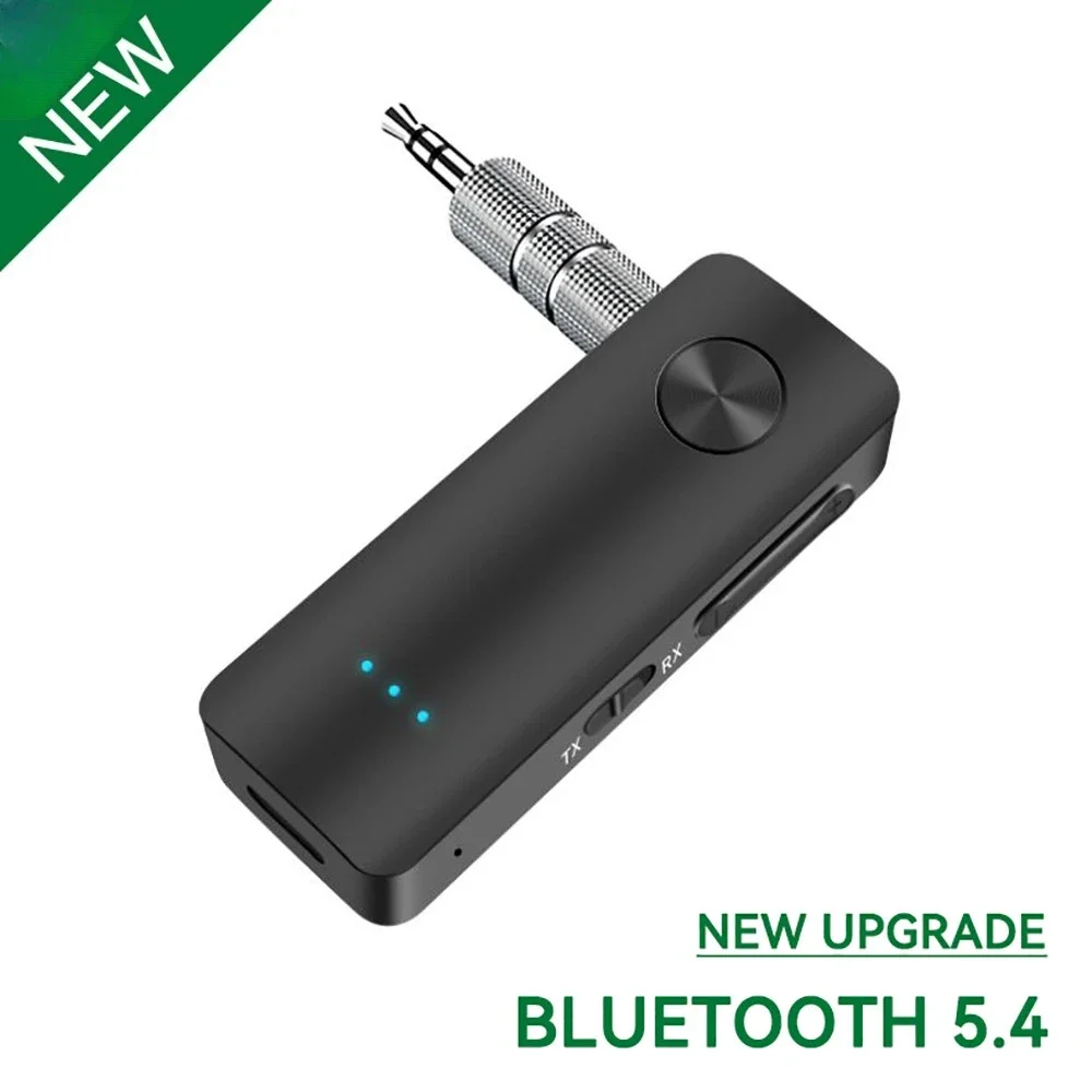 Enhanced Wireless Audio Adapter - HiFi Stereo Plug & Play with 3.5mm Jack for Seamless Audio Connectivity
