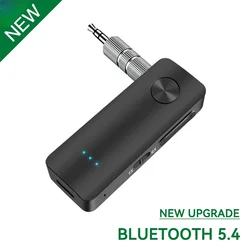 Enhanced Wireless Audio Adapter - HiFi Stereo Plug & Play with 3.5mm Jack for Seamless Audio Connectivity (Bluetooth 5.4)