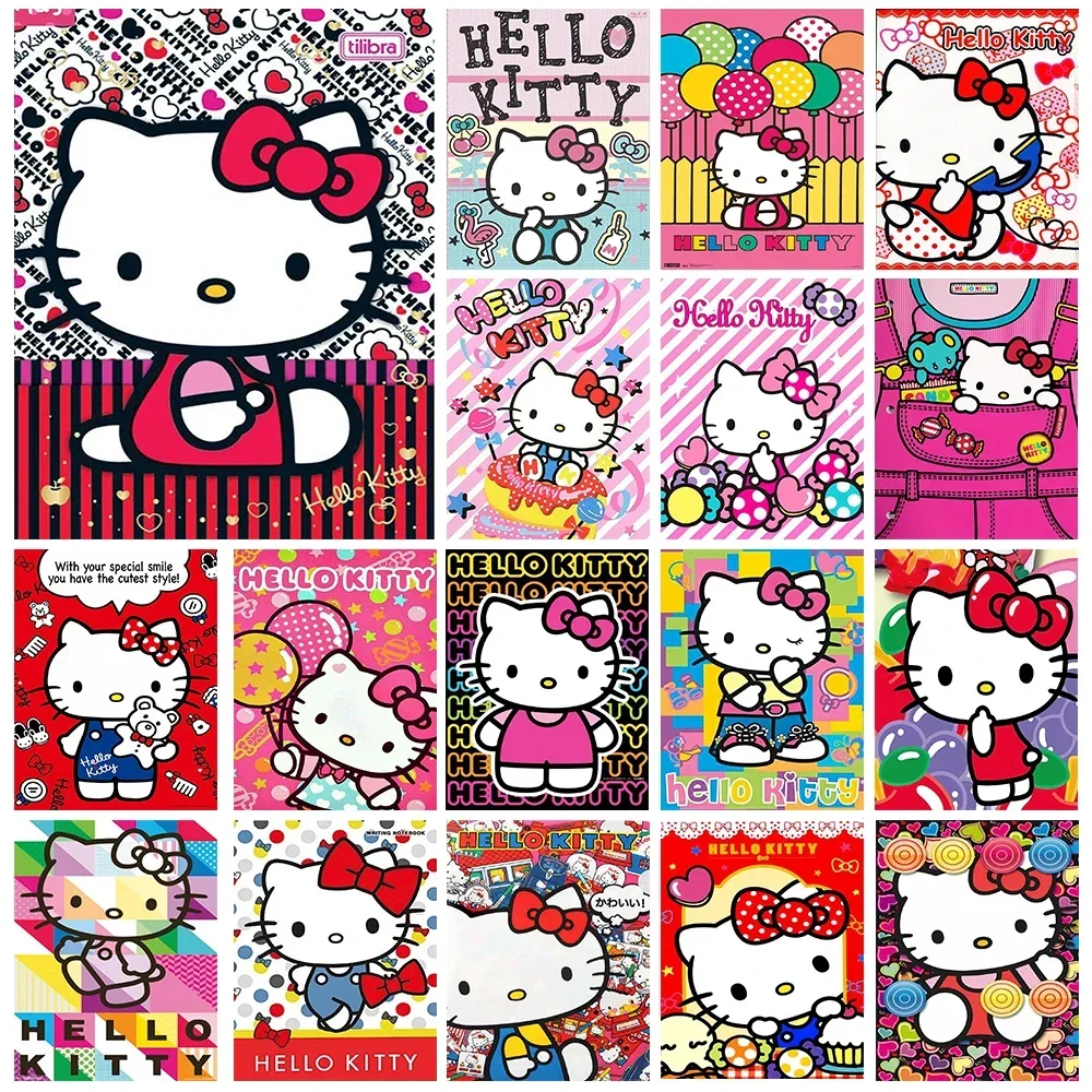 Hello Kitty Crystal Rhinestone Diamond Painting Kits With/ Without