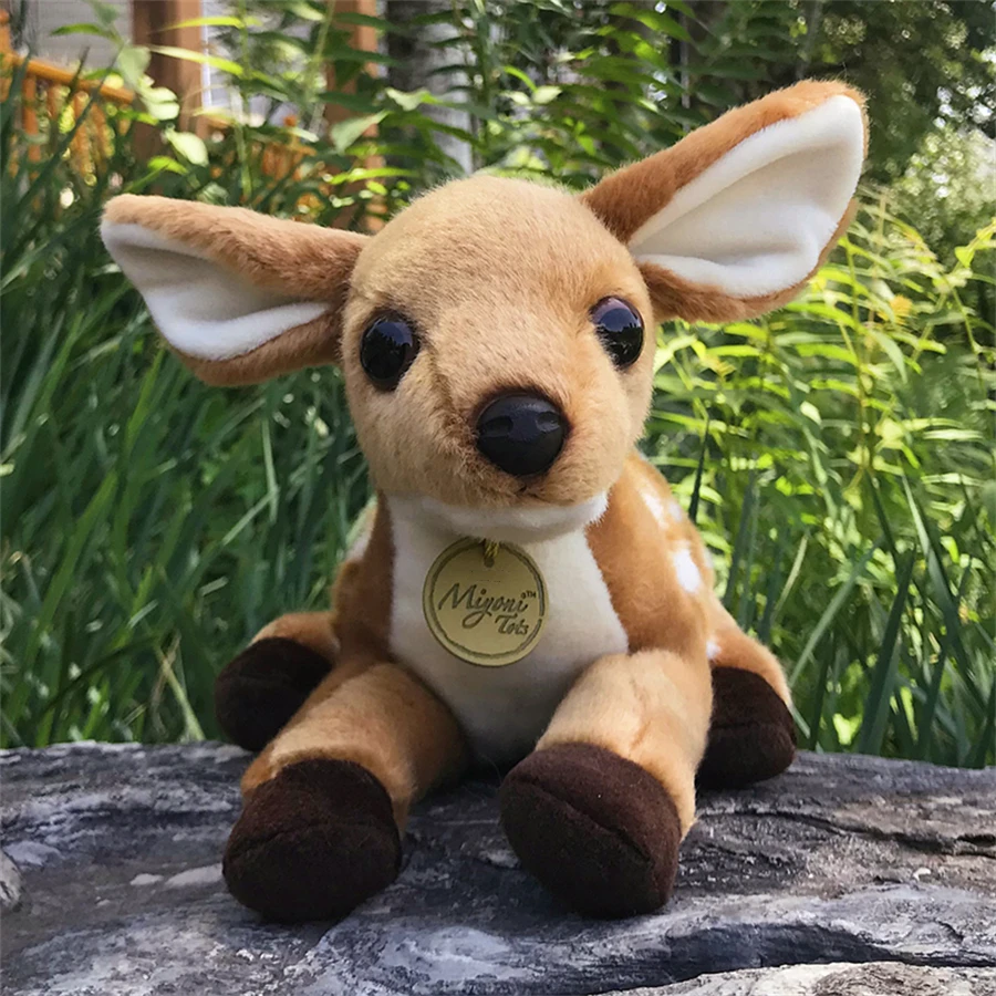 Sika Deer High Fidelity Anime Cute Plushie Buck Plush Toys Lifelike Animals Simulation Stuffed Doll Kawai Toy Gifts For Kids 5