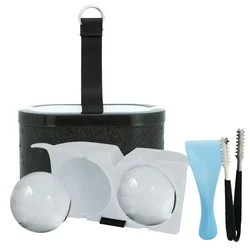 Premium Silicone Ice Ball Mold Set - Bubble-Free Ice Sphere Maker for Cocktails & Beverages (Ice Ball Maker set)