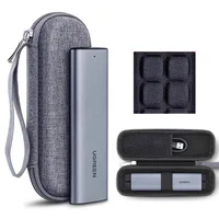 Чехол для переноски твердотельного накопителя M.2 Противоударная сумка для хранения жесткого диска Портативная защитная коробка для жесткого диска EVA Органайзер для жесткого диска M2 Маленькая техническая сумка