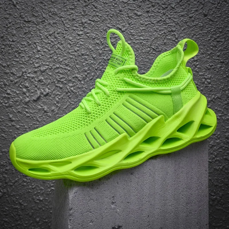 YRZL Sports Shoes Men Breathable Sneakers Comfortable Jogging Shoes for Men Non Slip Outdoor Walking Shoes Mesh Casual Sneakers 6