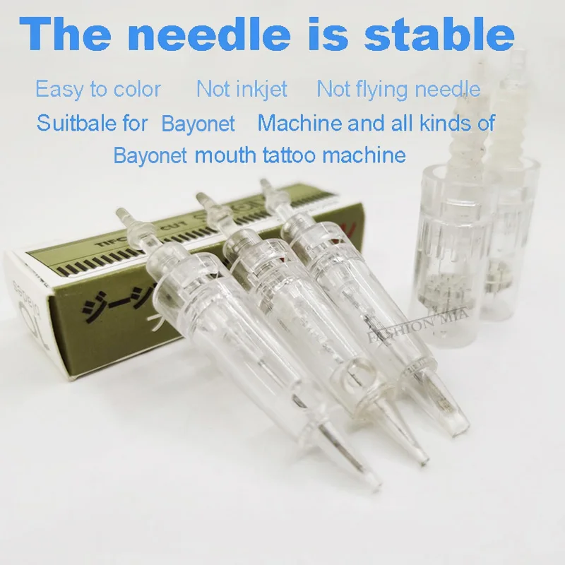 50Pcs Dr Pen Microneedle Disposable Bayonet Cartridges Needles Tip Ultima Needle Nano Micro Needles for MTS Derma Pen Tattoo Kit