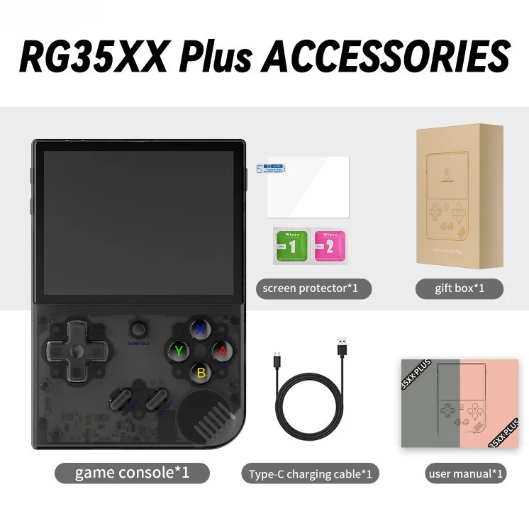 Navigation Bear RG35XX PLUS open-source portable PS arcade nostalgic PSP handheld game console_voghion.com