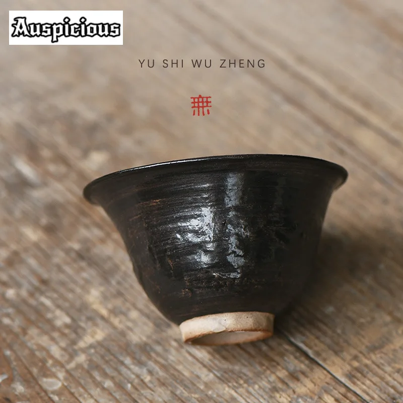 120ml Japanese Coarse Pottery Gaiwan Japanese Tea Lid Set Tea Tureen Brewing Cover Bowl Ceremony Accessories Collection