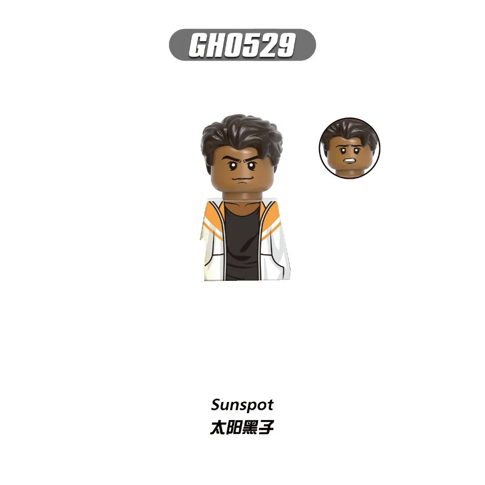 America Movie Peripherals Action Figure Sunspot Magneto Morph Nightcrawler Children's Assembled Building Block Doll Toy
