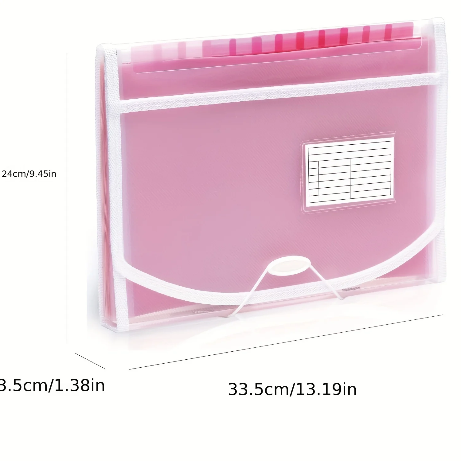 13 Pockets Gradient Organization Bag Student Stationery Office Supplies