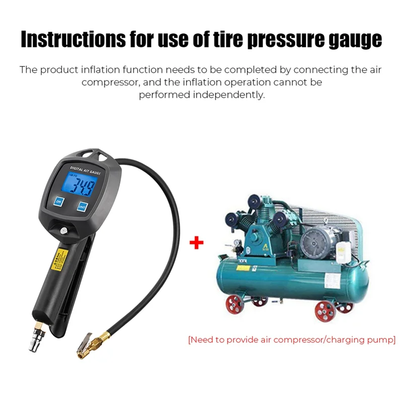 Tire Pressure Gauge Auto Accessories High-Precision Monitoring Inflation Universal Car Tire Manometro