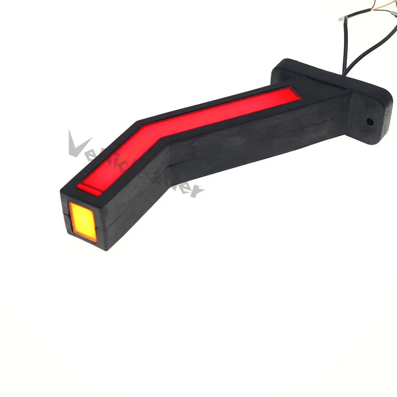 LED Neon Stalk Side Marker Light 12V 24V Truck Trailer Warning Indicator Position Lamp Universal Waterproof Amber Red White 2PCS led marker lights led warning lights