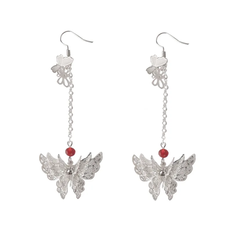 Anime Tian Guan Ci Fu Hua Cheng Xie Lian Cosplay Costume Accessories Butterfly Pendant Earring Hook Jewelry lover Gift