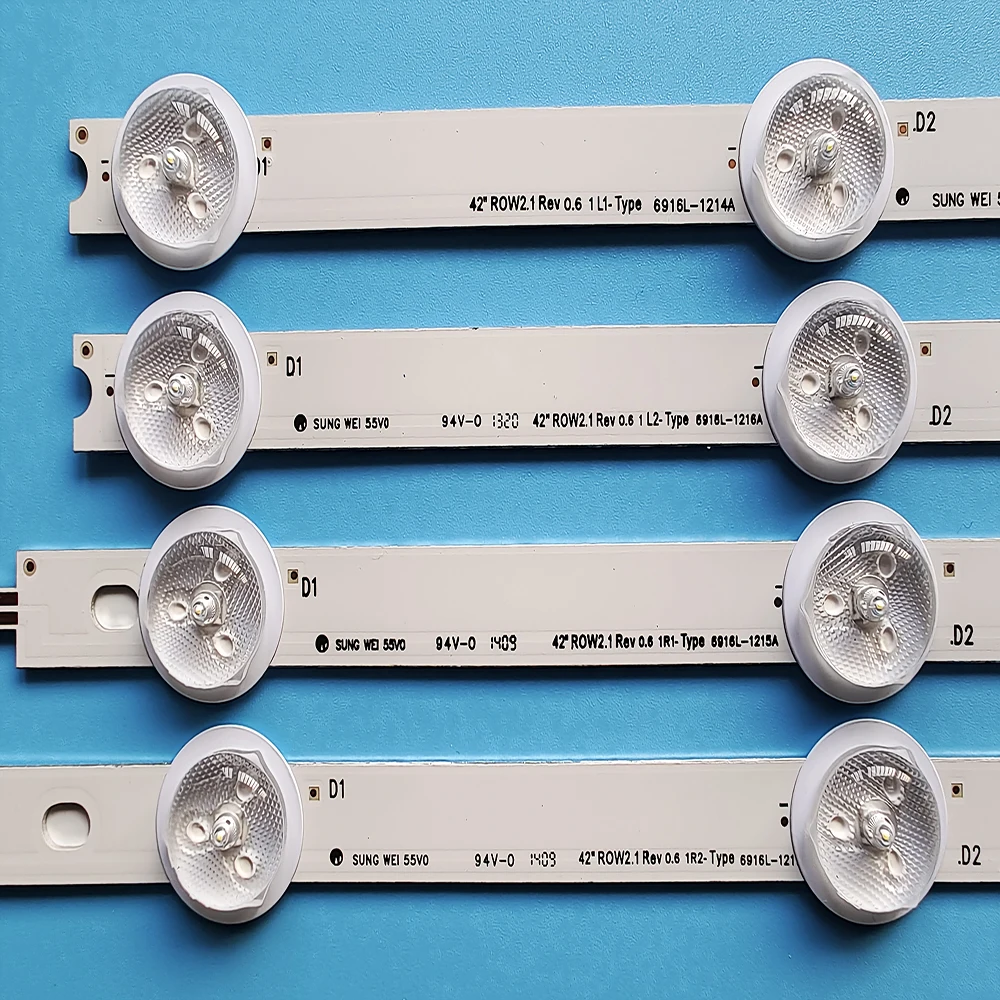 New 10pcs LED Backlight Bar Lc420due 42la620v 42ln540v 42la615v 6916l-1412a 6916l-1413a 6916l-1414a 6916l-1415a for 42 Inch TV