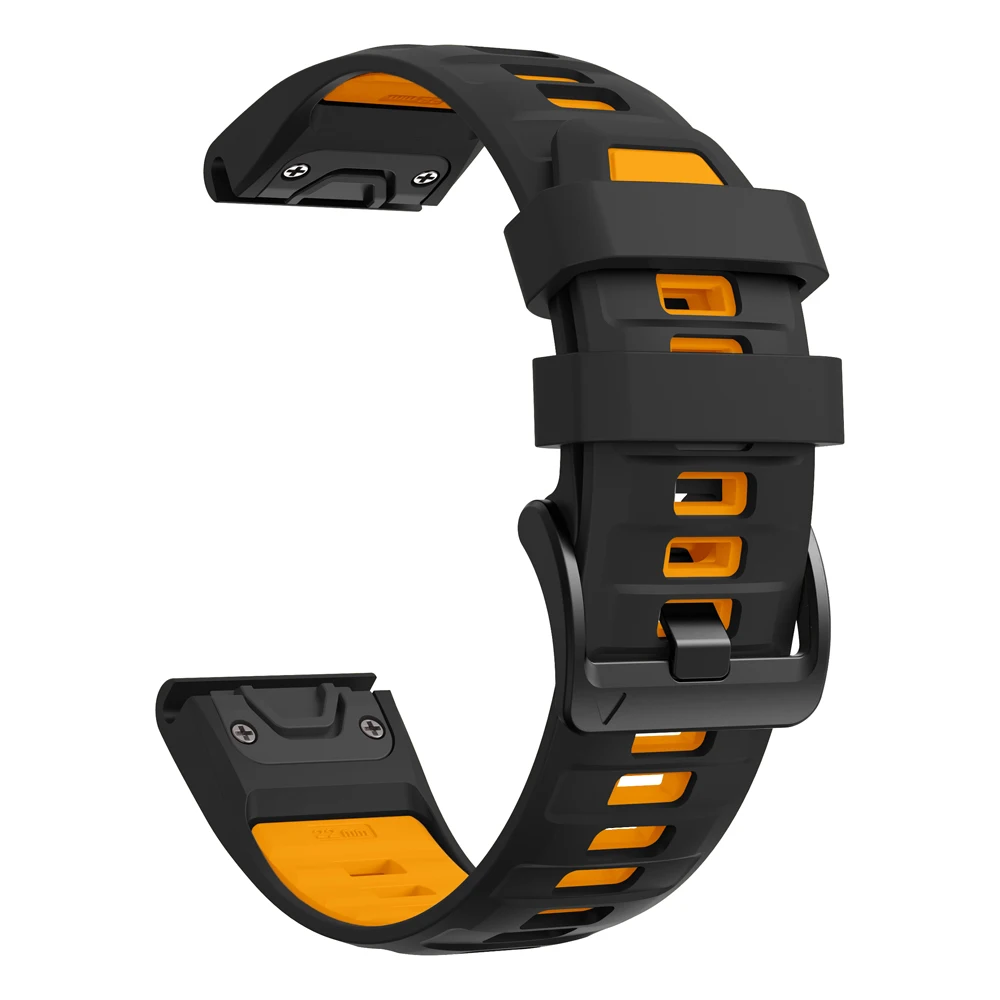 Enhanced Silicone Watch Strap - QuickFit 22/26mm, Premium Durable Design