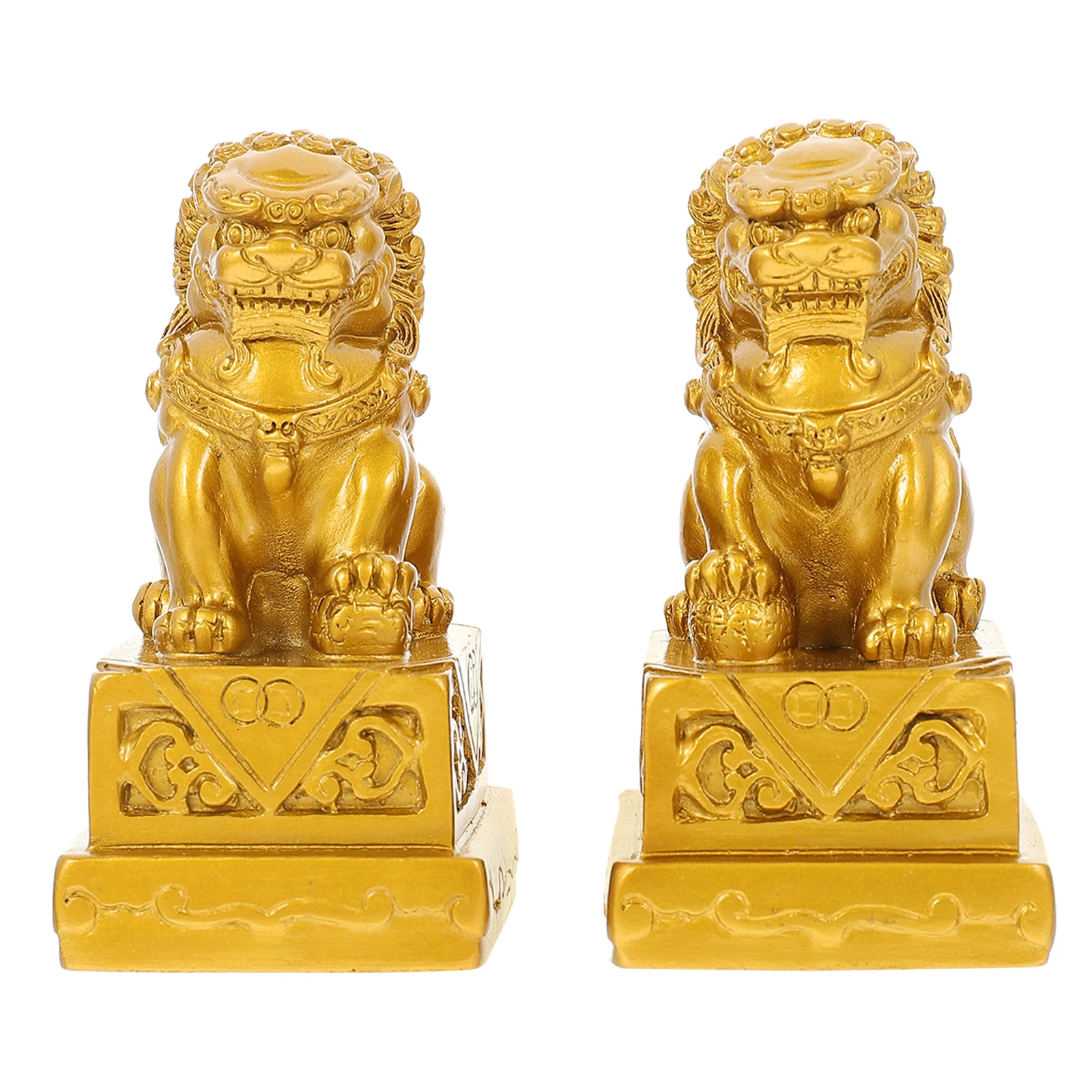 LionStatueGuardianFengStatuesShuiSculptureFooFuFigurine