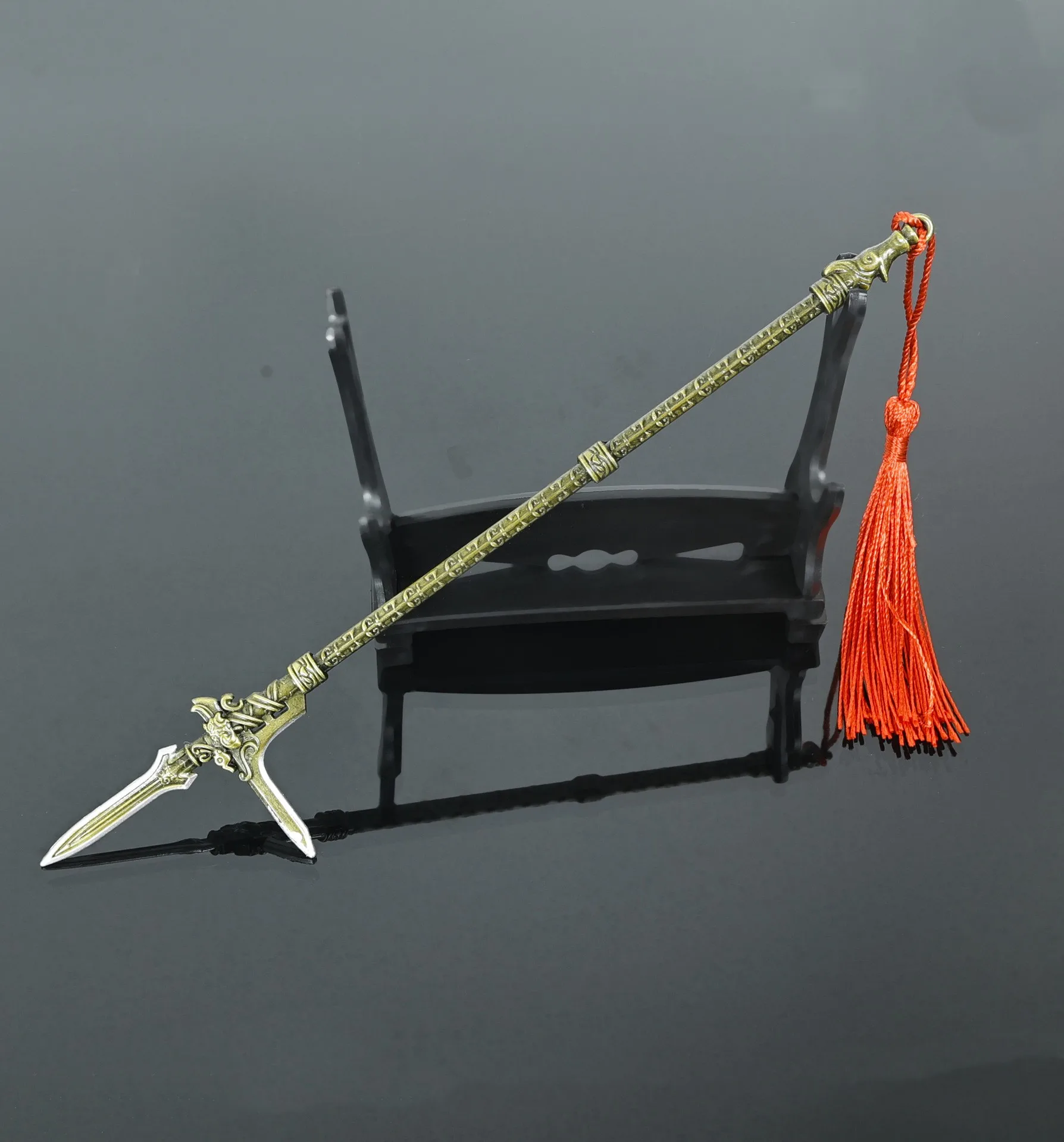 22CM/8.7Inch Letter Opener Sword Weapon Model Chinese Three Kingdoms Sword Alloy Weapon Pendant Can Used for Role playing