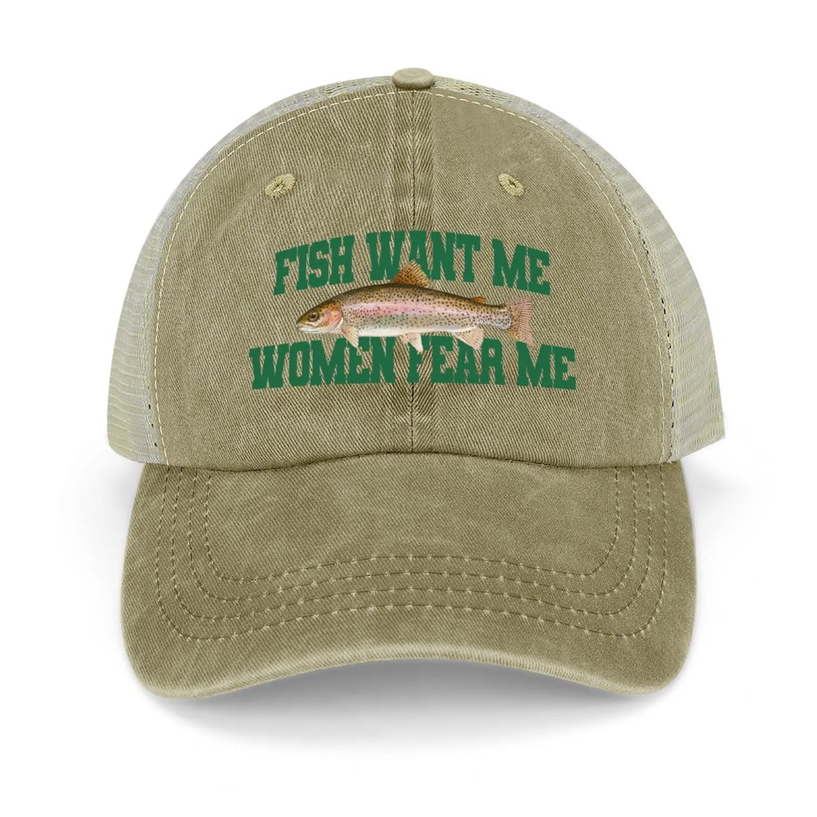 Fish Want Me Women Fear Me Meme Cowboy Hat Sunscreen Uv Protection Solar  Hat Golf Wear Dropshipping Caps Women Men'S - AliExpress