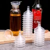 1/50PCS Plastic Funnel Clear Small Mouth Oil Funnel Wine Lifting Strainer Liquid Cosmetic Dispenser Lab Bottles Filling Funnels 3