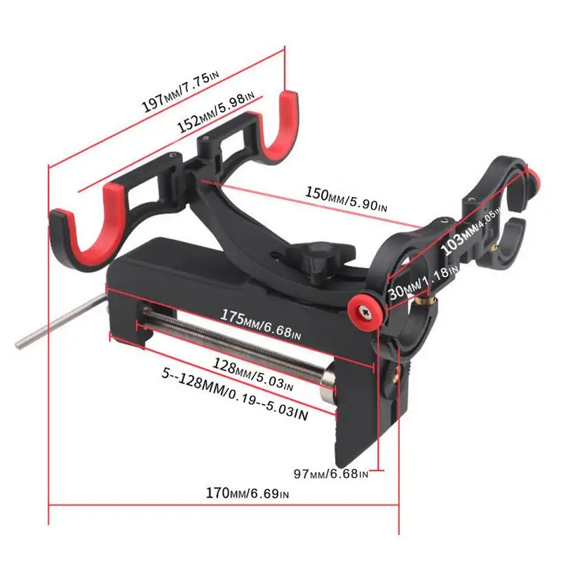 Fishing Boat Rods Holder Double Pole Sea Fishing Stand Foldable Pole Bracket 90 Degree Adjustable Support