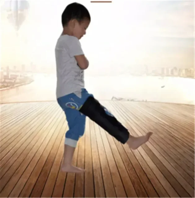 Kids Knee Brace Support Child Knee Fixed Splint Leg Fracture Splint Patella Knee Orthopedic Leg Posture Corrector Guard 2