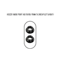 Adaptateur Embout Moyeu Vélo – Pour Koozer XM390 – Paire Noir Aluminium