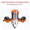 220V Electric Cement Mixer Paint Cement Plaster Mortar Mixing Machine Coating Mixer High Power with 6 Gear Adjustable Speed 6