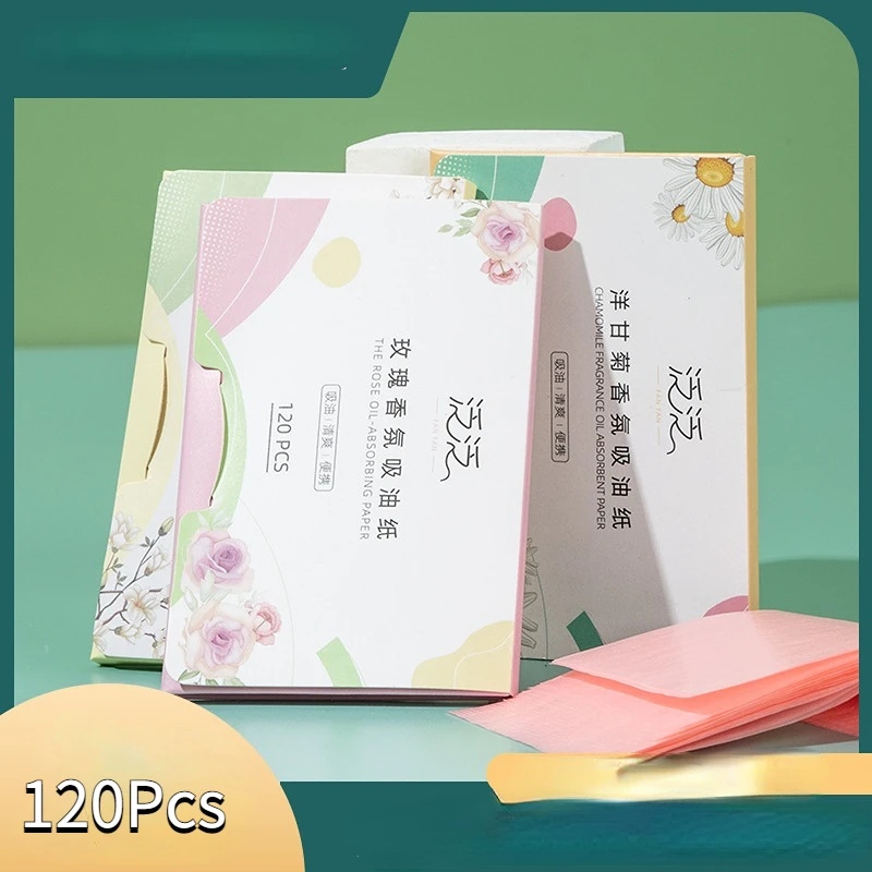 

PINK Rose Facial Absorbent Paper Oil Control Wipes Sheets Oily Face Blotting Matting Tissues Make Up Face Care Tools 100-120pcs