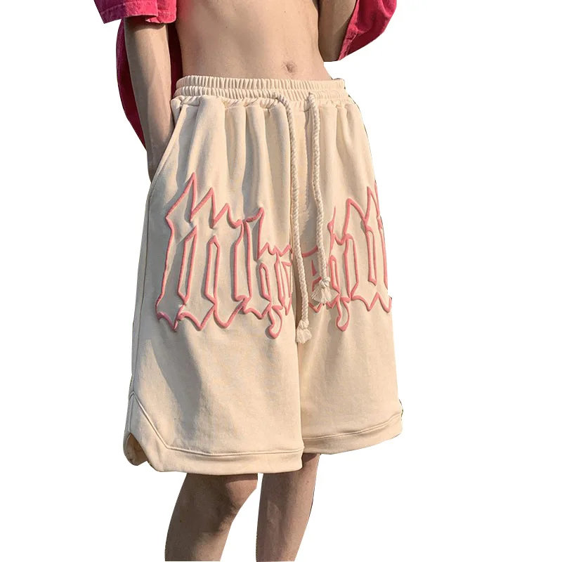 Outdoor Casual Shorts For Men's Summer American Quarter Pants Trendy Couple Sports Loose Oversized Casual Basketball Pants