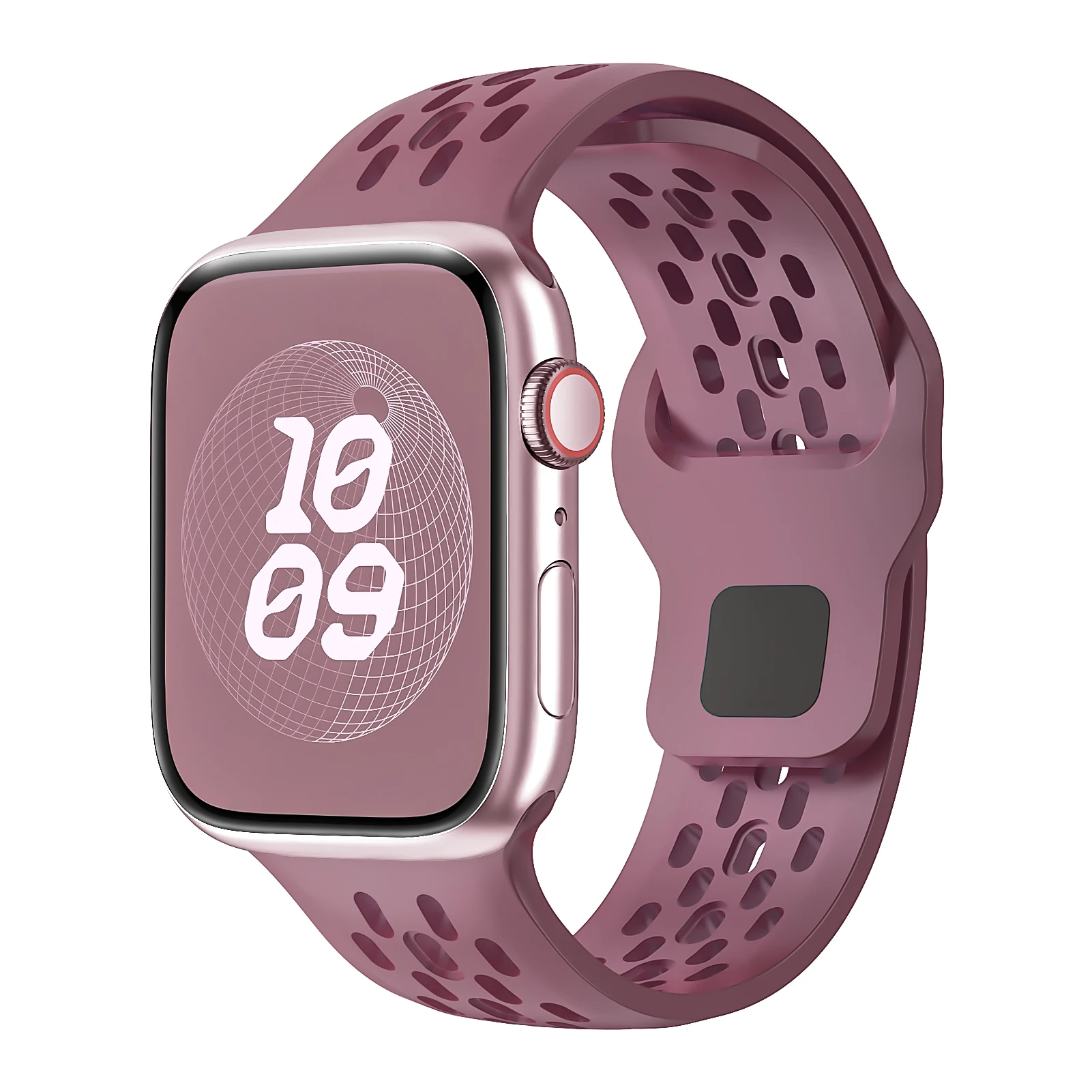 ตัวเลือกสินค้า สายซิลิโคน Apple Watch ปรับได้ 45-49 มม. ใส่ได้ทุกรุ่น