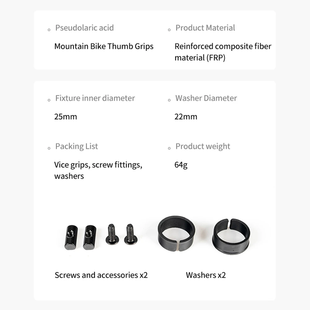 Ergonomic MTB Bicycle Bar Ends for Ultimate Comfort Lightweight Adjustable Handlebar Grips 22.2mm Fit Cycling Accessories