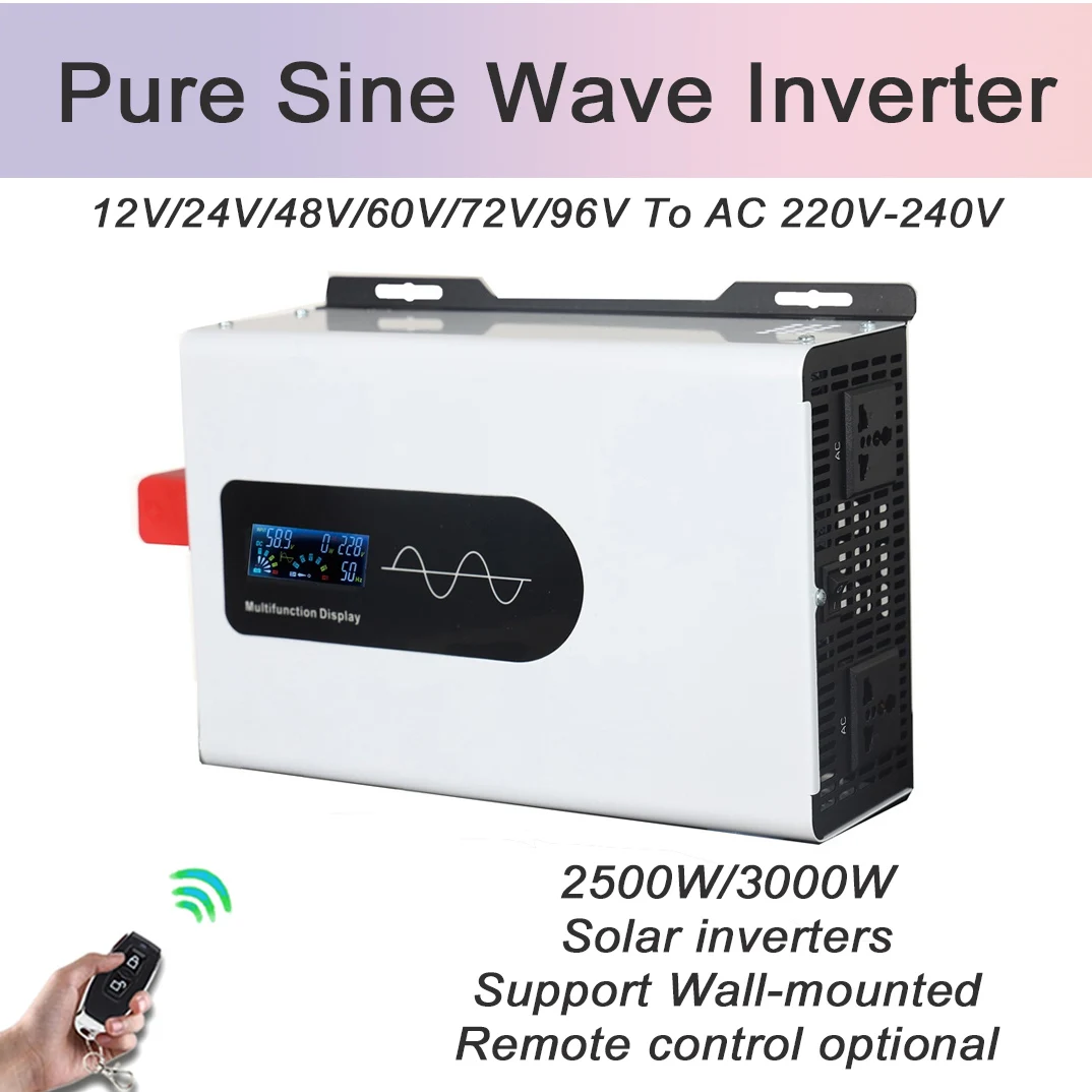 Inverter 12v 220v Pure Sine Wave Inverter Power 5000W 6000W 24V 48V ...