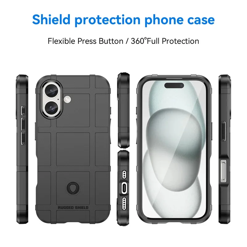 Rugged Shield Shockproof TPU Rubber Phone Case – Durable Back Cover