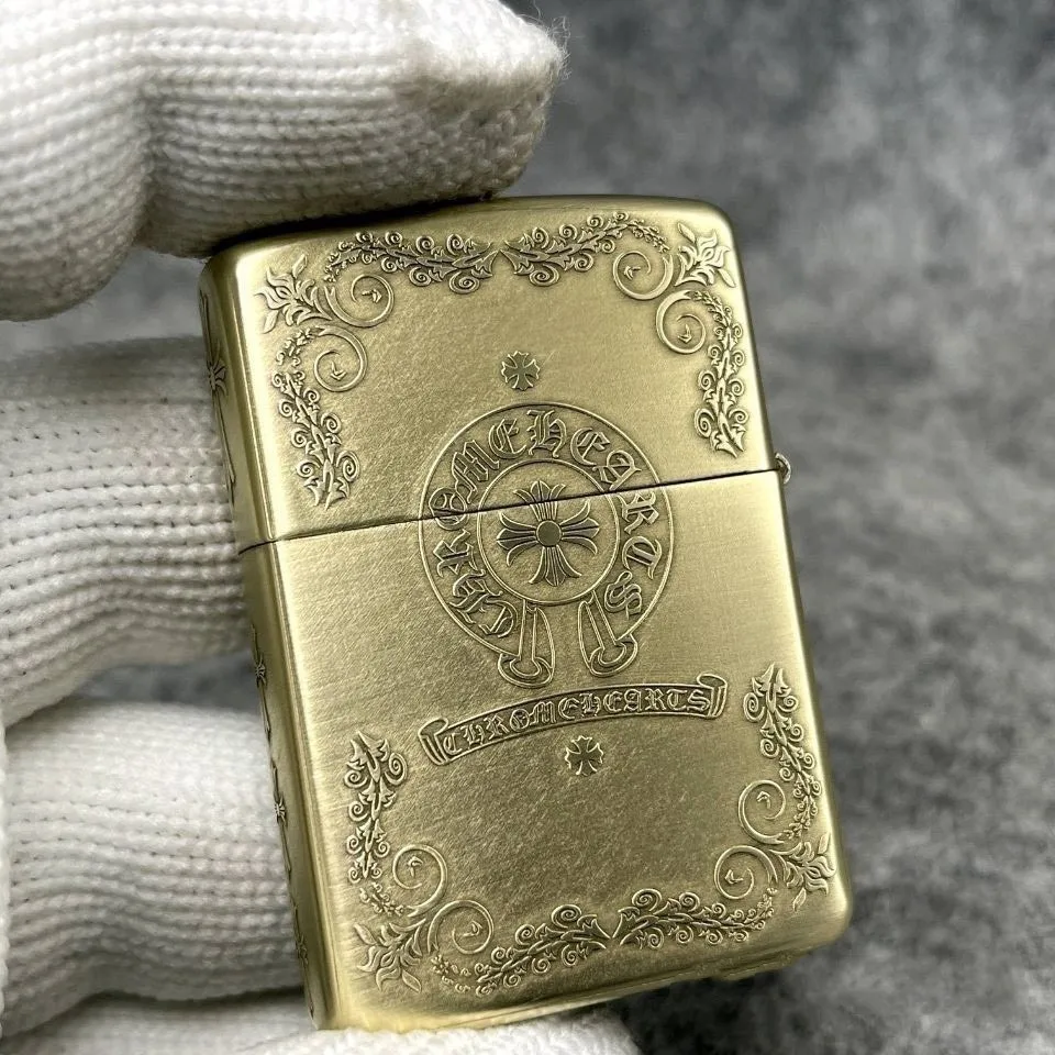 Eagle One Nevr-Dull on brass Zippo. 