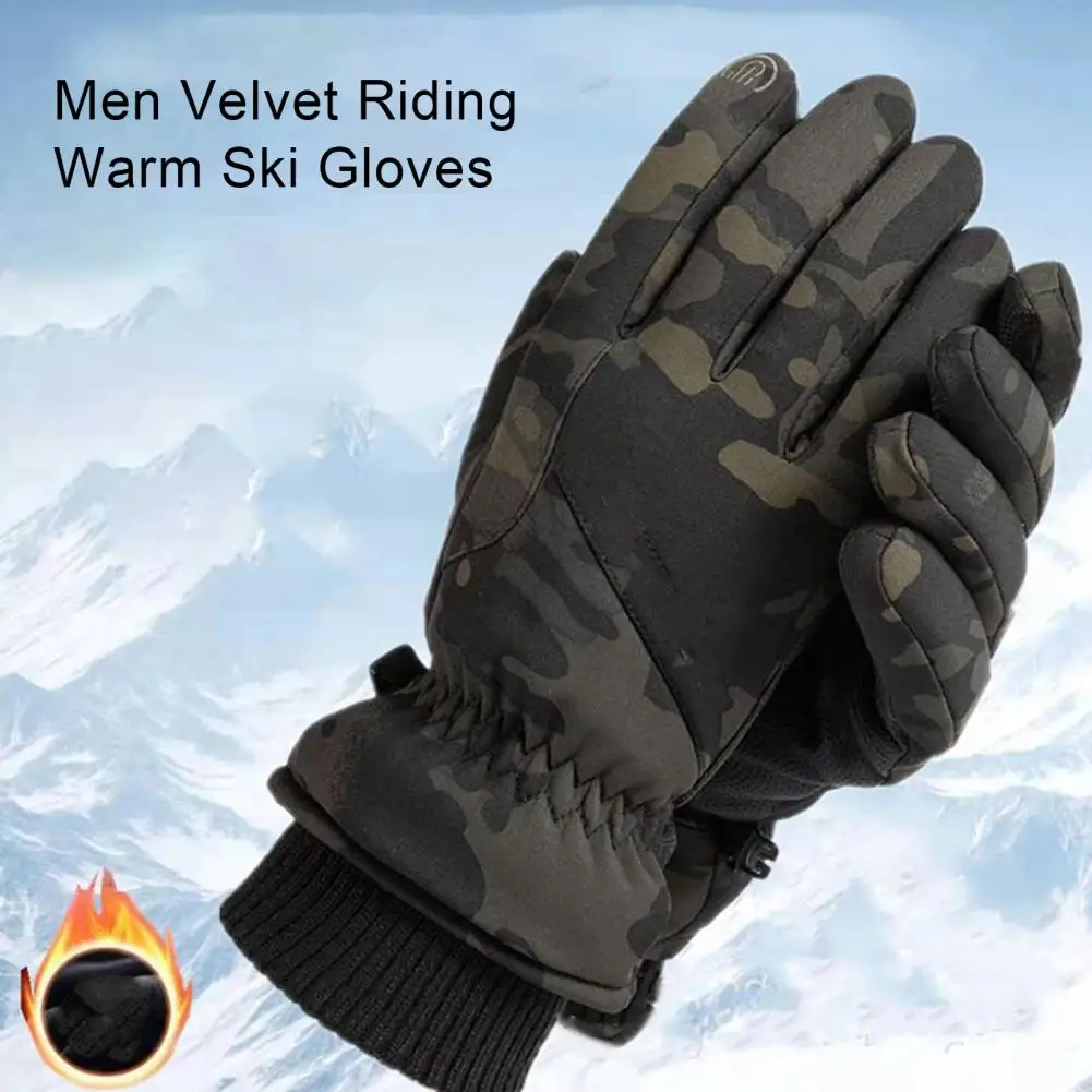 2023 Winter Sport Gloves Men's Outdoor Military Gloves Full Finger Army Tactical Mittens Wear-resistant Riding Gloves