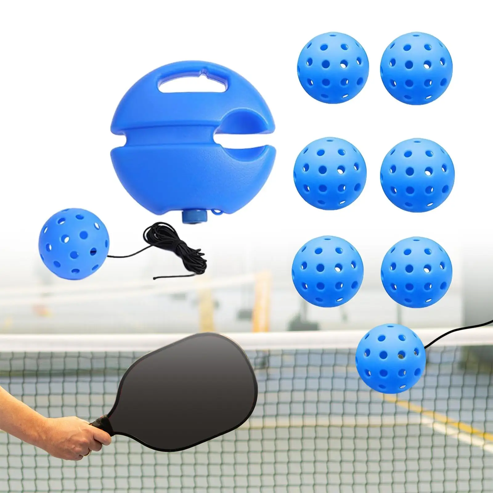 Pickleball Trainer Pickleball Training Equipment Portable with Handle Pickleball