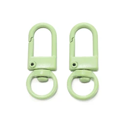Colorful Alloy Snap Lobster Clasp Hooks for DIY Crafts - 10 - Pack Wholesale Set (Fruit green)