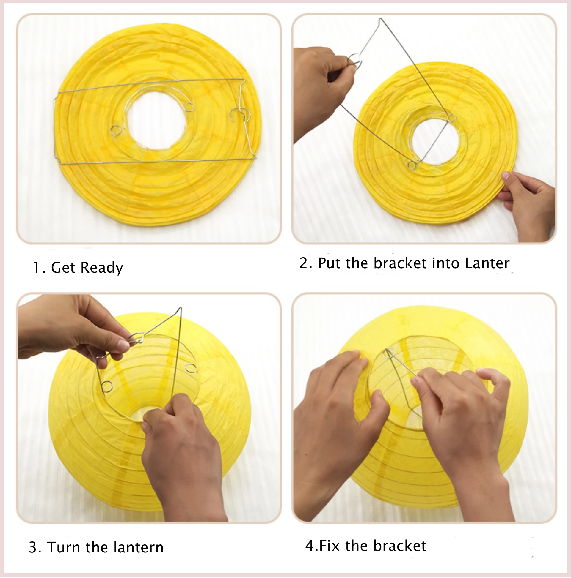 Description Picture 5 of itemPaper Lanterns 24 colors with size 4" 6" 8" 10“ 12” 14“-Hanging Chinese Paper lanterns for birthday party ,wedding decor