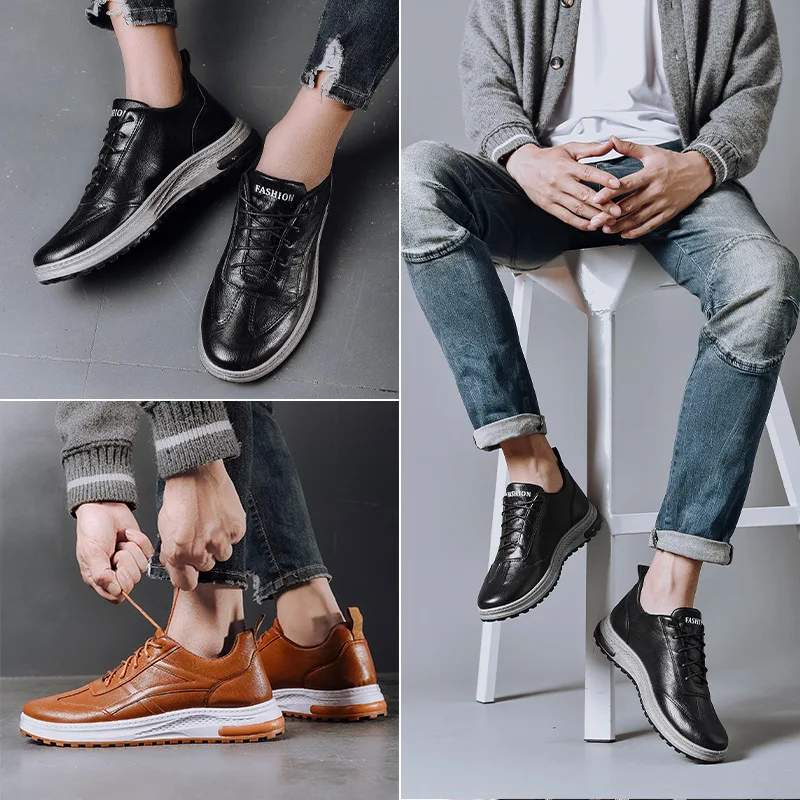 

Autumn Fashion New All-match Men's Shoes Casual Shoes Student Skateboard Shoes Personality Temperament Men's Casual Shoes