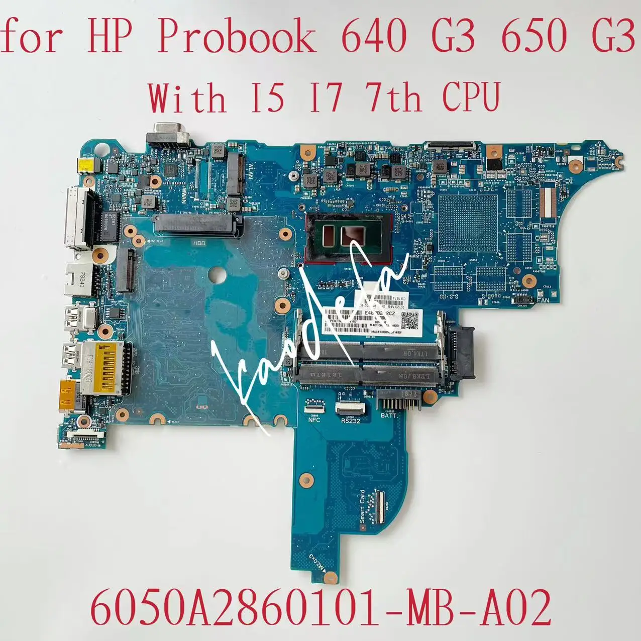 640 Scheda Madre G3 Per Cpu Della Scheda Madre Del Computer Portatile Hp Probook 650 G3: I5-7200U /7300U I7-7600U Muslimate 916832-601 916834-601