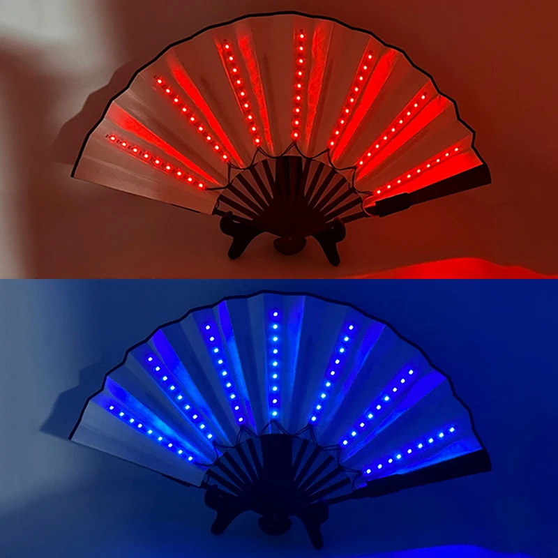 FoldableHandFanWithTwoSidedLedLightGlowingFluorescentFanForNightPerformanceDJBar.jpg