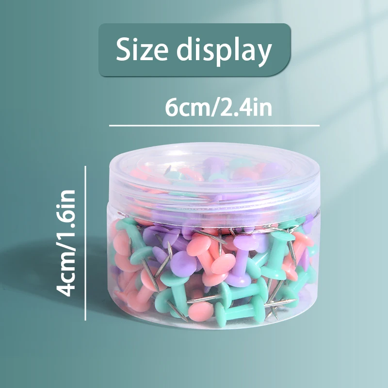 Push Pins 100Pcs Metal Office School Supplies