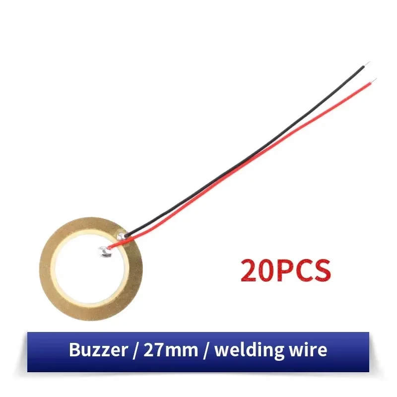 Versatile Piezoelectric Ceramic Wafer Plates with Attached Wire for Sound Projects (10/20 Pack, 12-50MM Diameter)