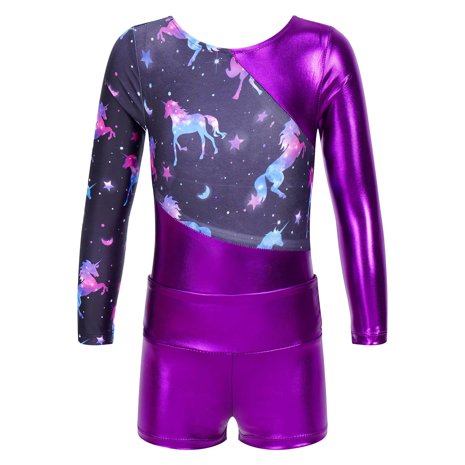 Girls Long Sleeve Dance Leotard Set 3