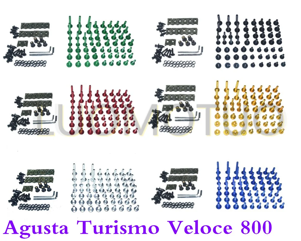 Kit Bulloni Carenatura Completi Moto Viti Carrozzeria Per Fit Mv Agusta Turismo Veloce 800 2014