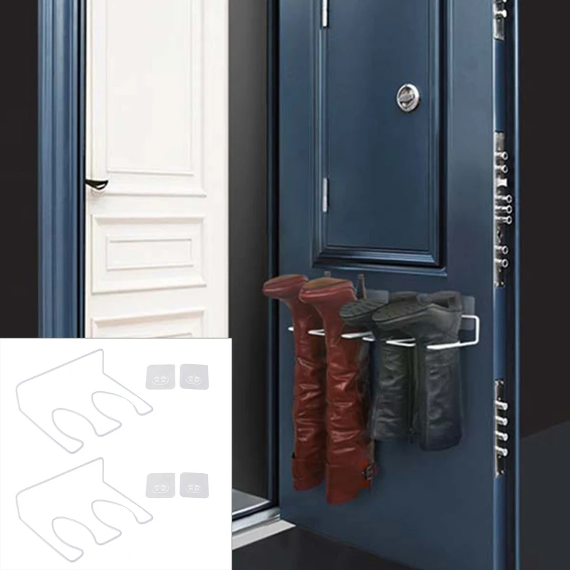 

2 Set Storage Rack Wall Mounted Metal Moisture-proof Shoe Rack over the Door Shoe Rack Rustproof
