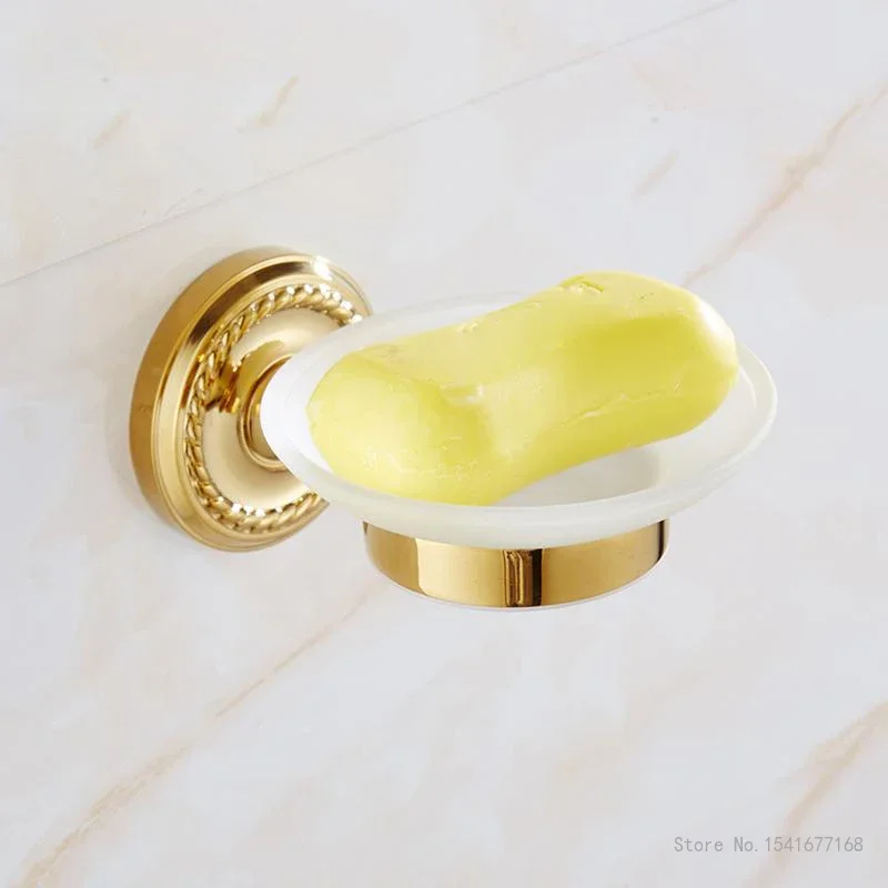 Gold and Copper Color Drainage Soap Box, All Copper, Creative European Style, Home Bathroom Supplies, Wall Mounted Soap Rack 1pc