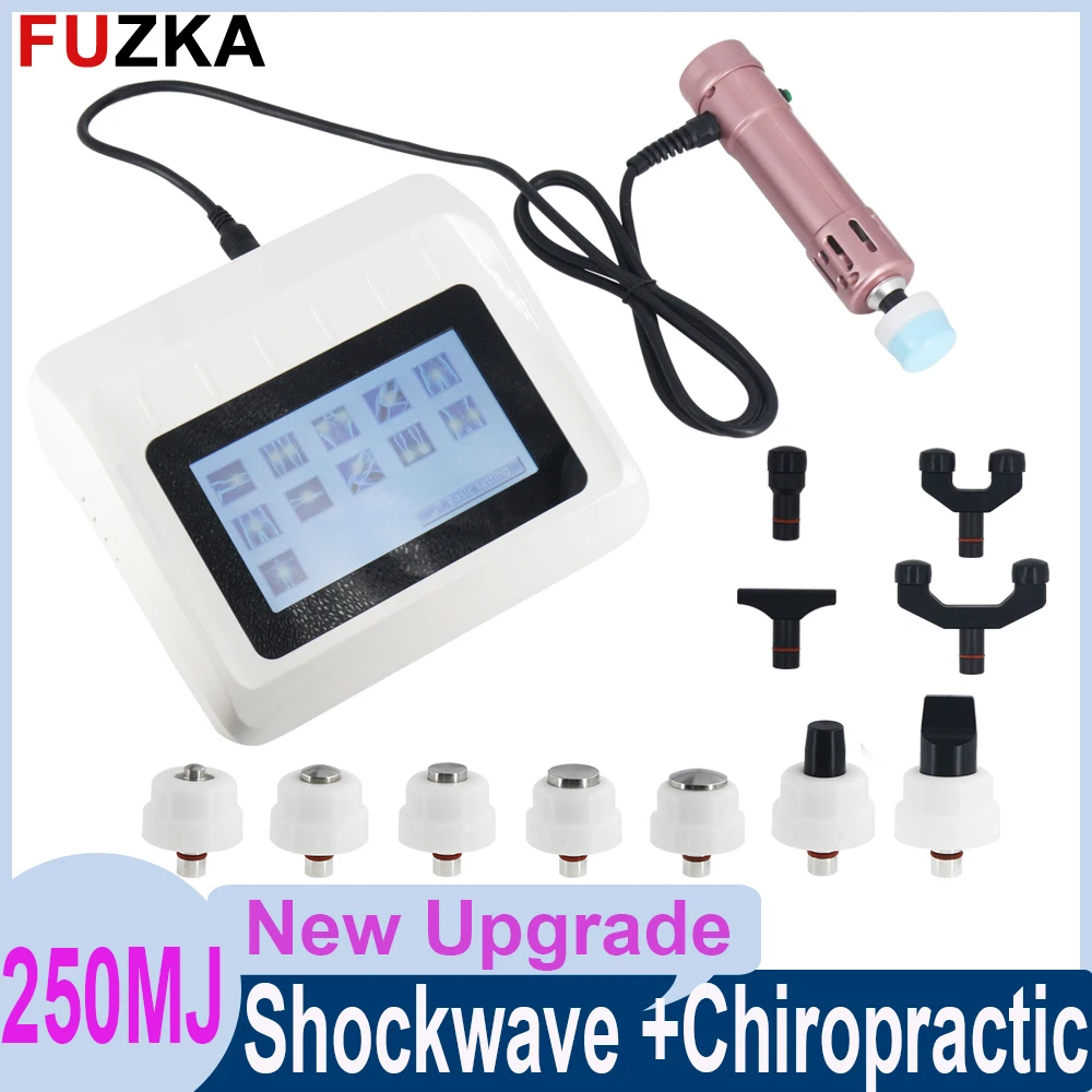 

New Shock Wave Physiotherapy Therapy Machine 250MJ Shockwave Chiropractic Gun ED Treatment Joint Pain Relief Body Relax Massager