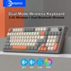 Teclado mecánico de modo Dual, teclado Dual Bluetooth 5,0
